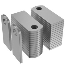 30 Pcs Universal Steel Weld Tabs, Weld on Shock Mount Bracket 1 W, 2-3/8 H, 3...