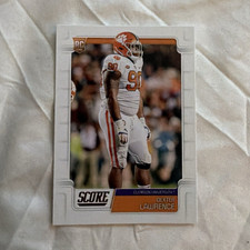 Panini 2019 Score Dexter Lawrence Rookie #367 Clemson Tigers Football Card. rookie card picture
