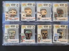 FUNKO MANDALORIAN BITTY POP  LOT OF 8 DIFFERENT+SHELVES!!