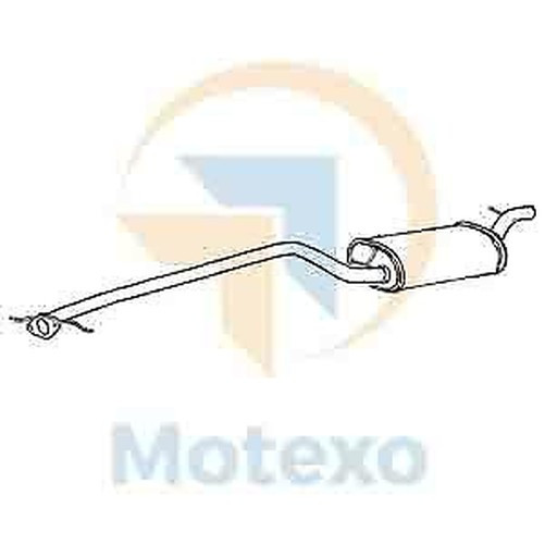 Klarius FE692Q Endrohr Mittelbox FüR Focus 1.8 98-04-image