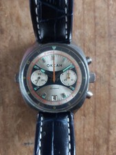 Original Russian Military Issue Poljot 3133 Okeah chronograph watch 1983-1987