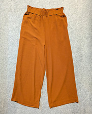 H M Women's Size 4 Regular Brown Solid Ankle Style Pants Trousers
