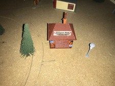 Würstlbude H0 gebaut aus Modelleisenbahnanlage