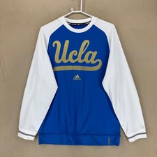 Adidas UCLA Bruins Long Sleeve Crewneck Sweatshirt Men's Medium Blue Gold