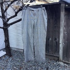 Vintage Polo Ralph Lauren Plaid Wool Trousers Classic Fit Mens 32x32