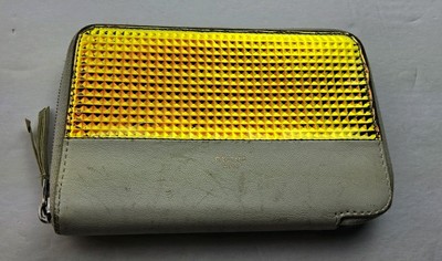 Celine Paris Zip Around Reflective Wallet