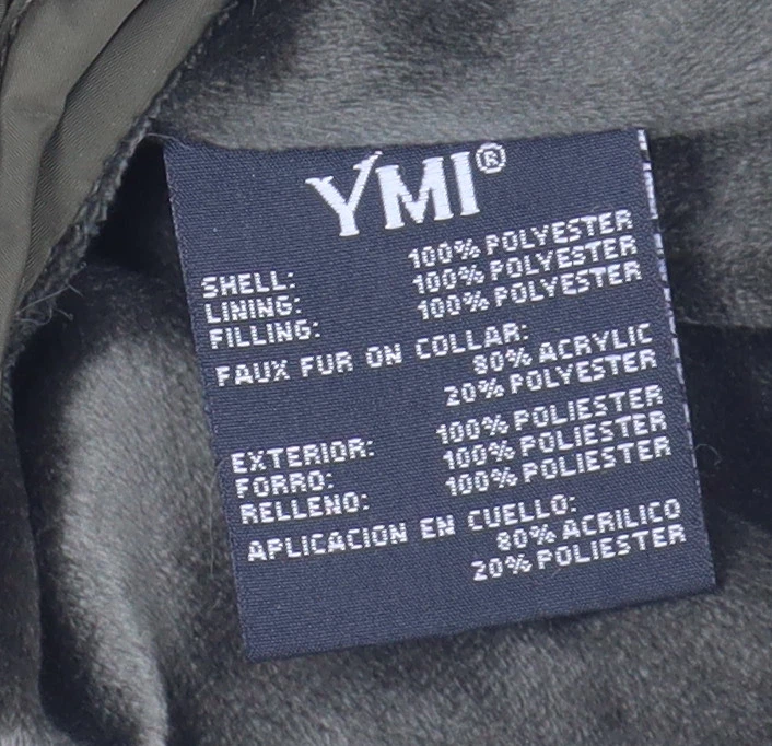 YMI Women's Green Puffer Jacket M Hooded Winter - Image 4 of 4