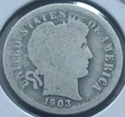 1903-O Barber Dime 90% Silver