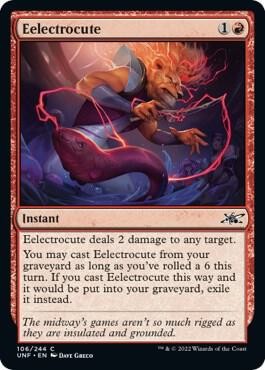 Eelectrocute 106 Unfinity Magic MTG Foil