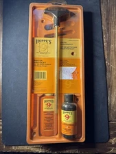 Hoppes .45 .44 Cal Pistol Cleaning Kit Gun Cleaner, Rod, Lube, Brush, Patches