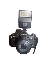 Canon A-1 35mm SLR Film Camera with 50 mm lens Kit