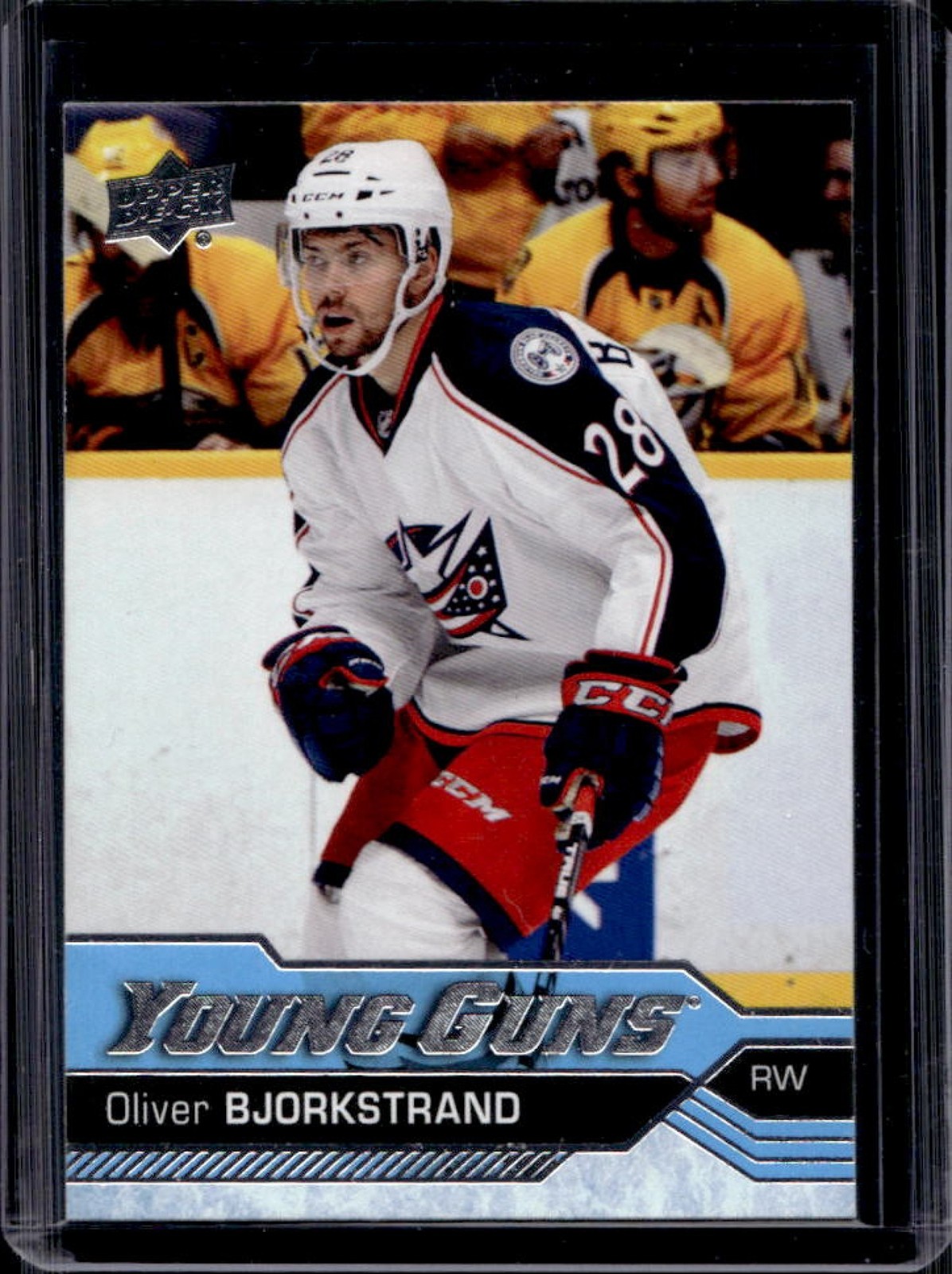 2016-17 Upper Deck Oliver Bjorkstrand Rookie Young Guns RC #243 Blue Jackets