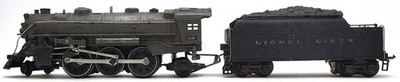 Lionel 224E Vintage O Die-Cast 2-6-2 Steam Locomotive w/ 2235W Tender
