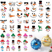 51 PCS Snowman Stickers for Crafts Snowman Decals for Christmas , Cups,Mugs, ...