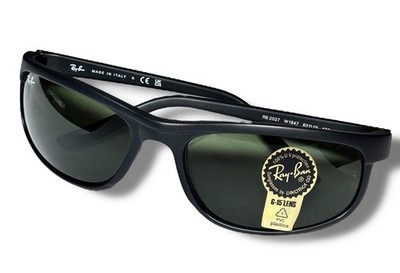 Ray Ban RB2027 W1847 Predator 2 Sunglasses Matte Black Green G-15