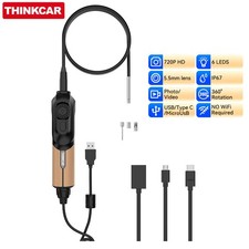 THINKCAR TES102 USB Endoscope Videoscope Camera Borescope For MUCAR 892BT 689BT