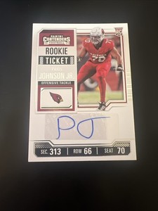 2023 Contenders Paris Johnson Jr. Auto RC Rookie Ticket #151 Cardinals