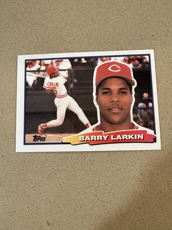 1988 Topps Big - Barry Larkin #74 A* on Back