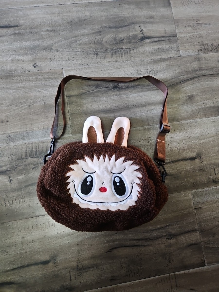 Light Brown LABUBU The Slight Pink FACE Monsters Plush Cute