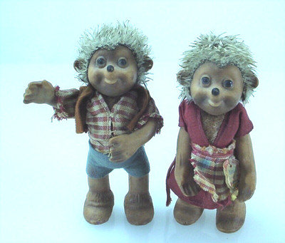 VINTAGE STEIFF HEDGEHOGS STEIFF ORIGINAL MUCKI & MICKI