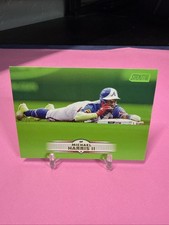 2025 Topps Stadium Club Michael Harris II #81 Lime Green Parallel Braves