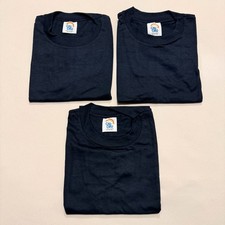 Vintage Cal Cru Youth M 10-12 Black Basic 50/50 T-Shirts Lot of 3 NOS