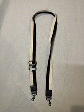 Adjustable Solid Black Replacement Bag Strap/Handle Buckle Accents Unisex