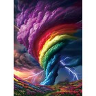 1000 Piece Rainbow Tornado Jigsaw Puzzle for Adults - Challenging Art Game