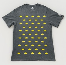 Burger King Mens Grey Short Sleeve Crew Neck Graphic Print Crown T Shirt L