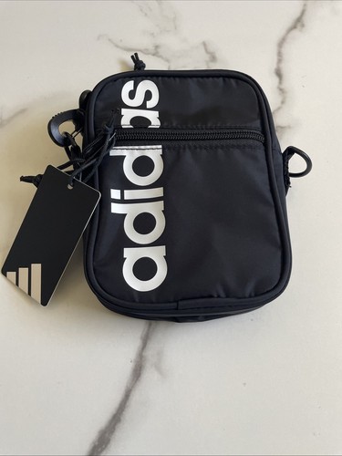 Nuevo Adidas Diseñador Bandolera Pack Gimnasio Viaje Calle Estilo Bolso de Hombro Negro - Imagen 10 de 10