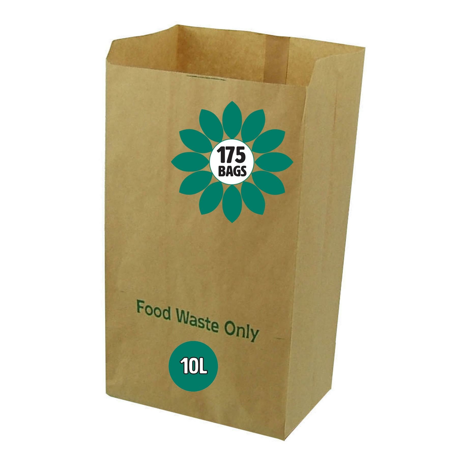 EcoSack 10L Paper Compostable Bags (175 bags)