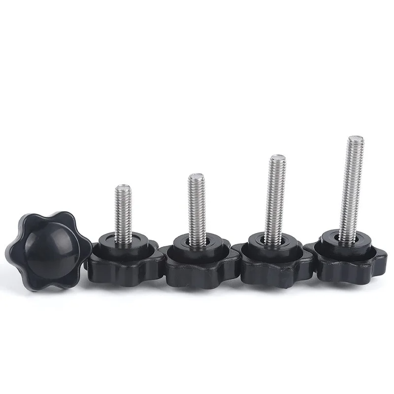 M4 M5 M6 M8 M10 M12 Star Shape Thread Clamping Handle Bolt Bakelite Hand Knob Tightening Screw Indus I.855776854 - View #8
