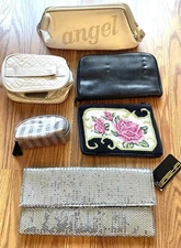 Women’s Misc Cosmetic Bag Purse Travel Accessory Organizer Lot Sequin Evening +