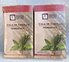 2- Box  NS Cola de Caballo Tea Horsetail Infusion Herbs 20 bags / total 40 Bags