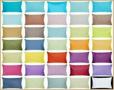 100% Cotton Throw Pillow Case Blue Yellow Green Gray Lumbar Cushion Cover 12x20"