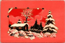 Vintage PPC - White Christmas - F22393