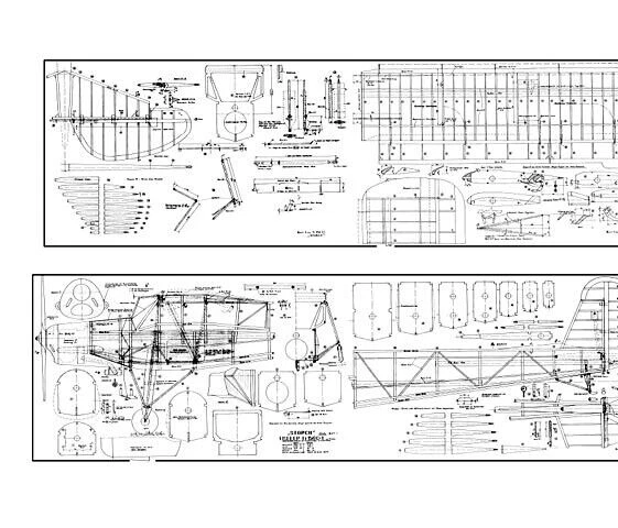 Fieseler Fi 156 Storch GIANT 280" WS RC Model Airplane Plans Printed Full Size - Image 2 of 2