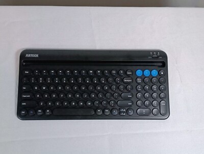 Arteck HB206-2 Wireless Bluetooth Keyboard Multi-Functional with Cradle Open Box