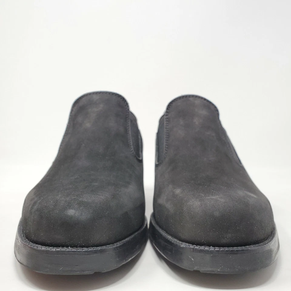 ZAPATOS SIN CORDONES MOCASINES DE GAMUZA NEGROS NUBLADOS UK 7 US 9.5 Foto 4 de 4