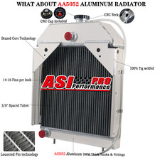 70233232 3-Row Radiator fits Allis Chalmers D12 D10 B/C CA 70233313 70214337