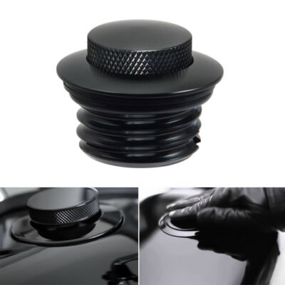 Black Flush Mount Pop Up Vented Fuel Tank Gas Cap For Harley Davidson Sportster