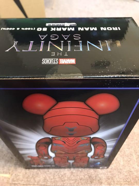 Medicom Toy BE@RBRICK IRON MAN MARK 50 100％ 400％ BEARBRICK