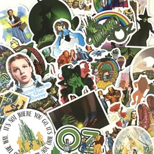 50 Piece Wizard of Oz Phone Laptop Water Bottle Decal Sticker Pack