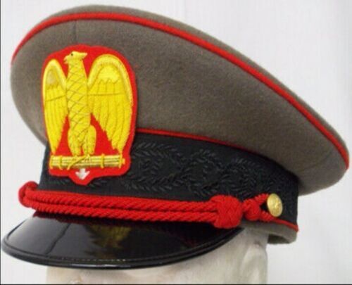 CARABINIRI Italian of Fascism Fascist Military General Officers Visor Hat Cap - Picture 1 of 2