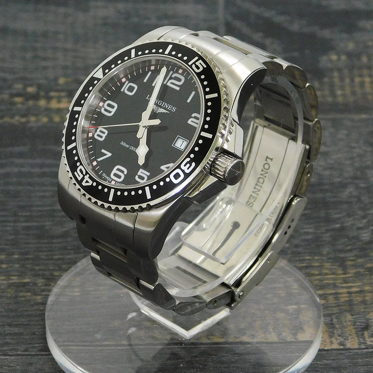 LONGINES HYDRO CONQUEST S. Steel L3.689.4. Quartz Men s Watch W053 Rise on