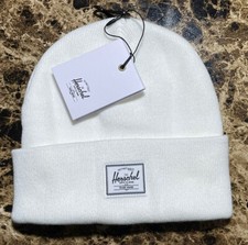 Herschel Supply Company Elmer Rib Knit Beanie White One Size NWT