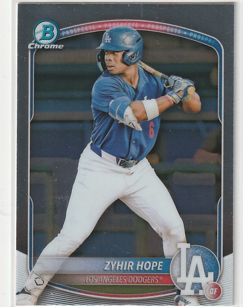 2025 Bowman Chrome #BCP-2 Zyhir Hope - Dodgers