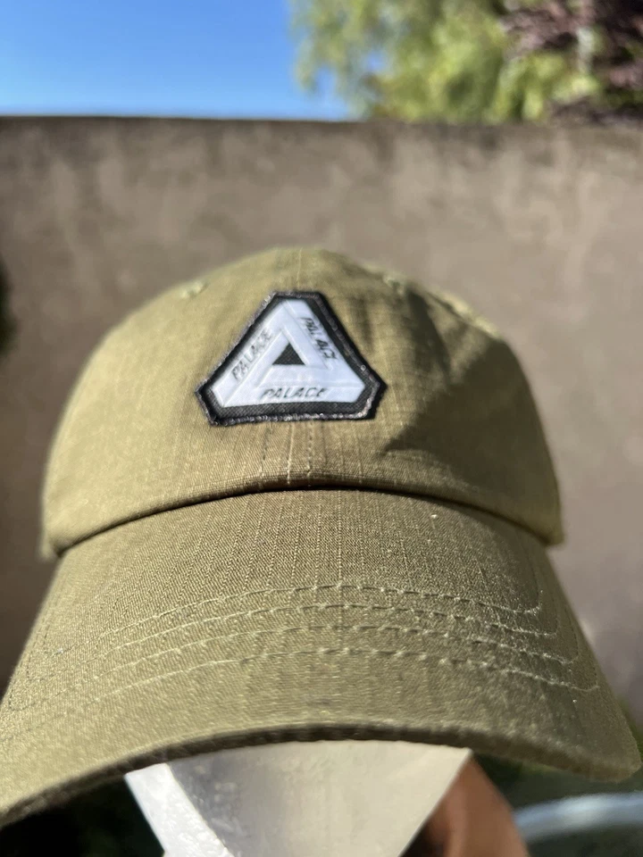 Clean Palace Skateboards Tri-Ferg Parche 6 Paneles Ripstop Oliva Verde Ejército Sombrero Gorra Foto 3 de 4