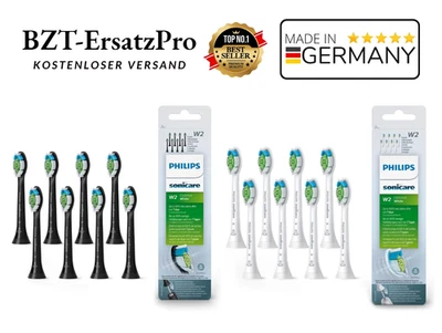 8x Philips Sonicare W2 Optimal White Standard Schallzahnbürstenköpfe Neu 2025 DE