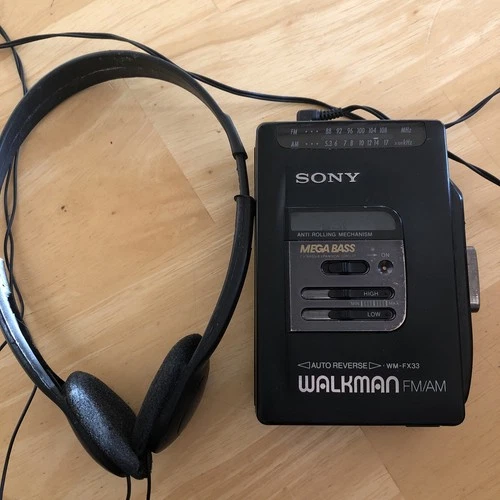 Sony Walkman WM-FX33 Vintage Radio Cassette Player Headphones READ description!